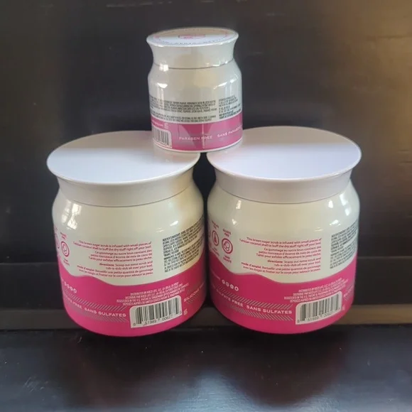 Lot of 3 Kopari Coconut Crush Scrub 2 of 10oz & 1 of 2.5 oz - Picture 2 of 3